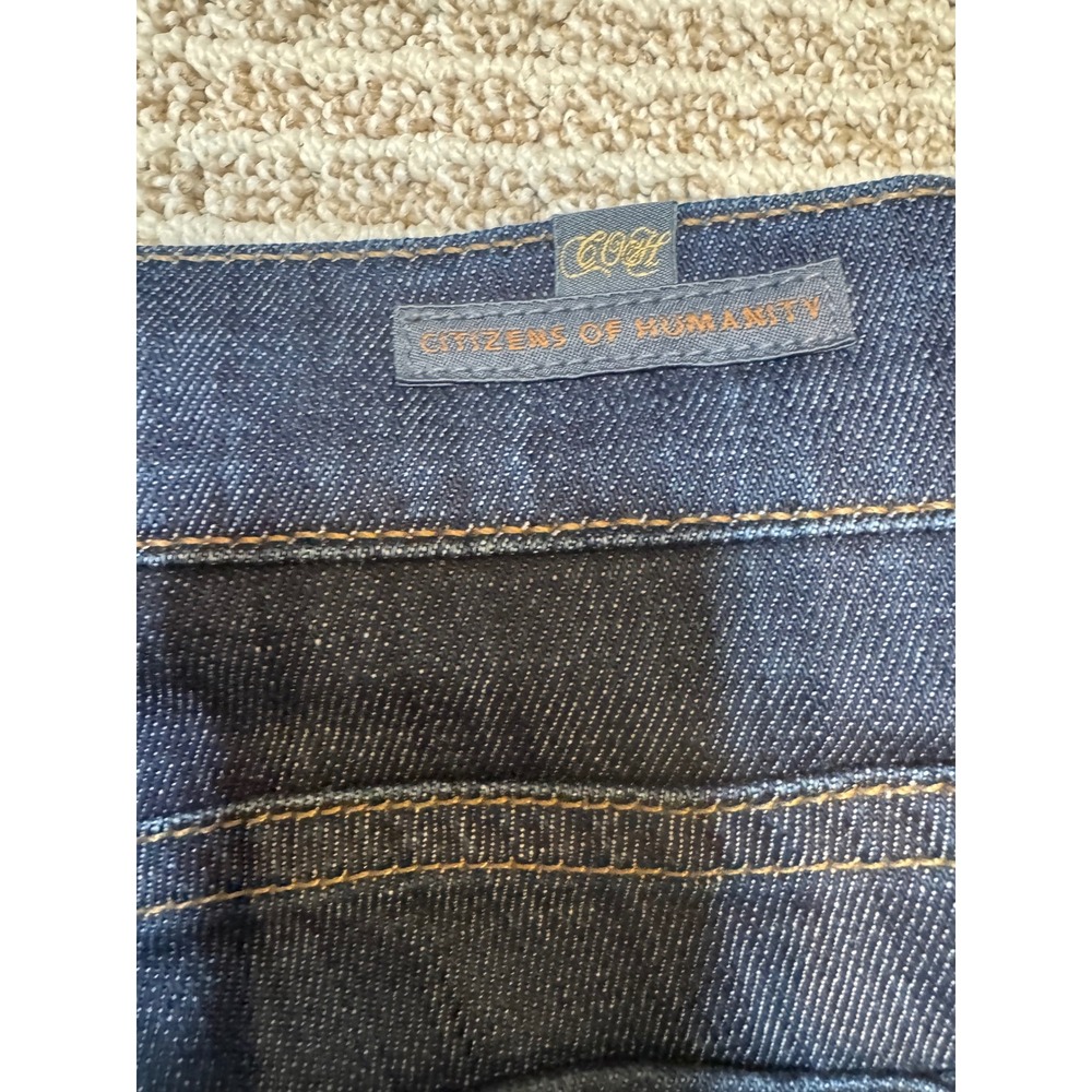 Citizens of Humanity Elson Medium Rise Straight Leg Dark Wash Jeans Size 31 - Picture 9 of 13